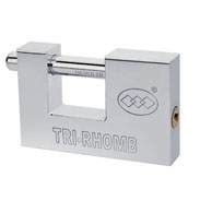 ELECTROPLATED RECTANGULAR BRASS PADLOCK product